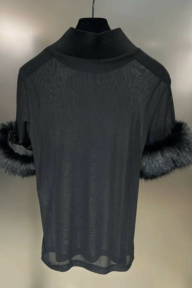 SAINT Fur Cuff Top