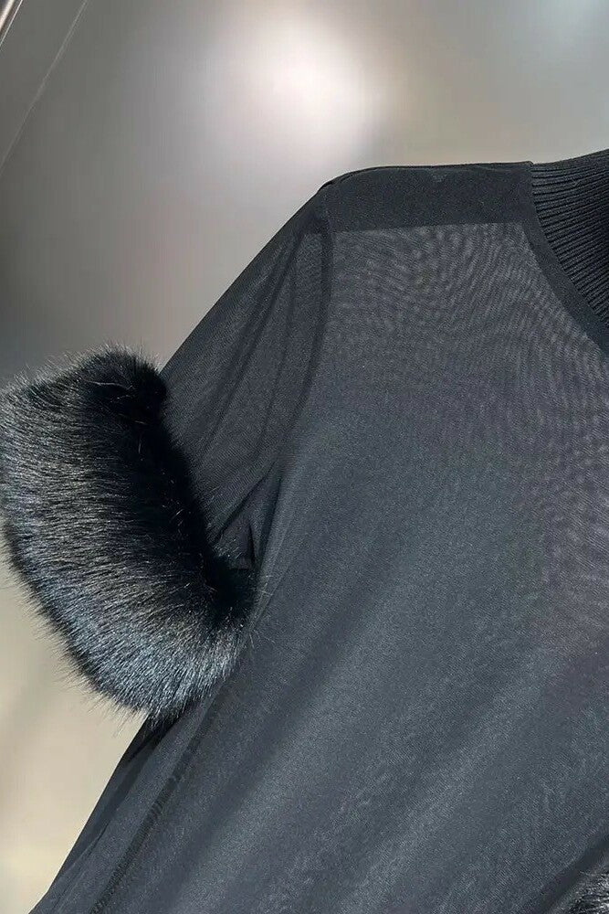 SAINT Fur Cuff Top