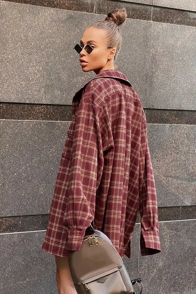 Oversized Checked Shirt