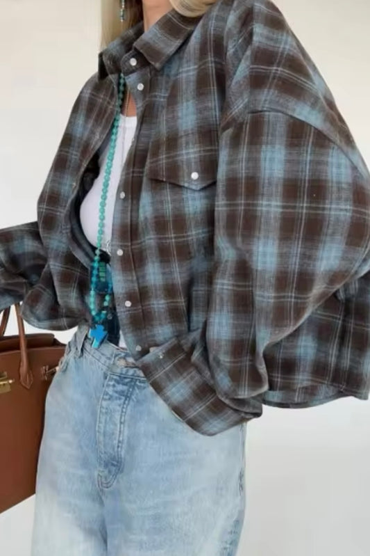 Oversized Checked Shirt